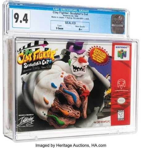 ‘ClayFighter: Sculptor’s Cut’ N64 CGC 9.4 A++ (Sealed)