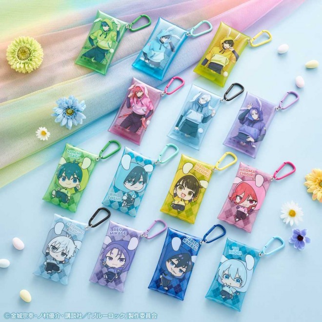 ‘Blue Lock’ Mini Clear Pouch with Carabiner – Namco Campaign Casual Bunny