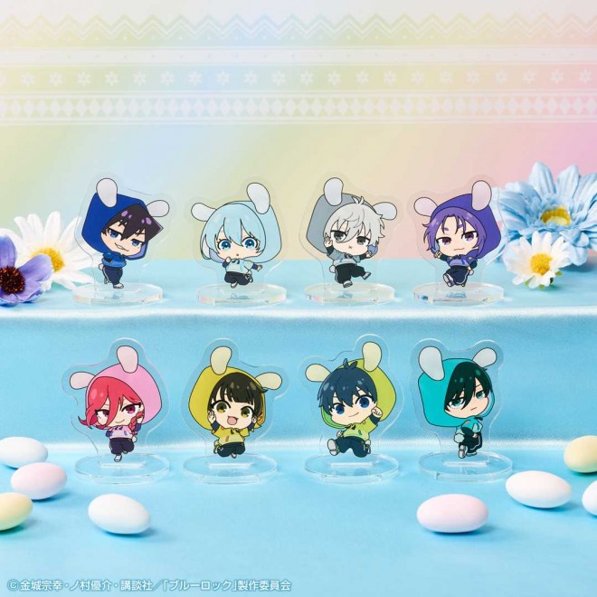 ‘Blue Lock’ Mini Stand Acrylic Plate – Namco Campaign Casual Bunny