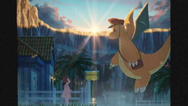 Scene preview from the new Pokémon anime ‘Dragonite and the Mailman’