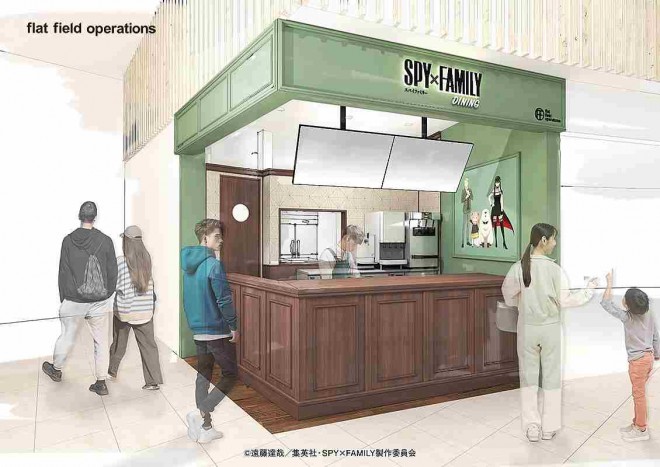 SPY×FAMILY food booth at Expo 2025