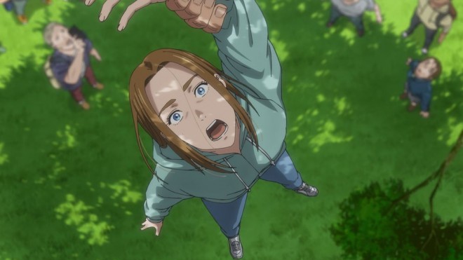 Scene cut from The Darwin Incident anime