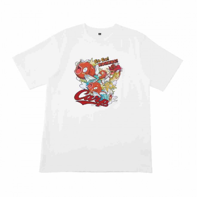 Carp x Pokémon Center Hiroshima T-Shirt (Magikarp) – Available in multiple sizes.