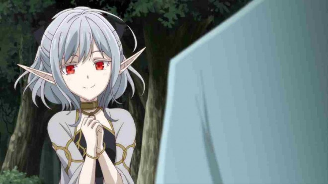 Scene cut from the TV anime Apocalypse Bringer Mynoghra: World Conquest Starts with the Civilization of Ruin