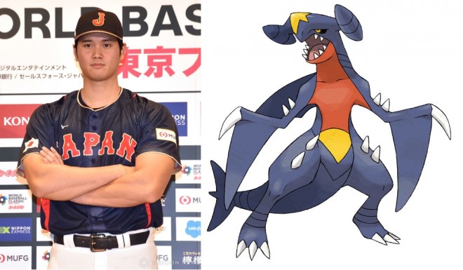 Shohei Ohtani and Pokémon’s Garchomp share the same height and weight.