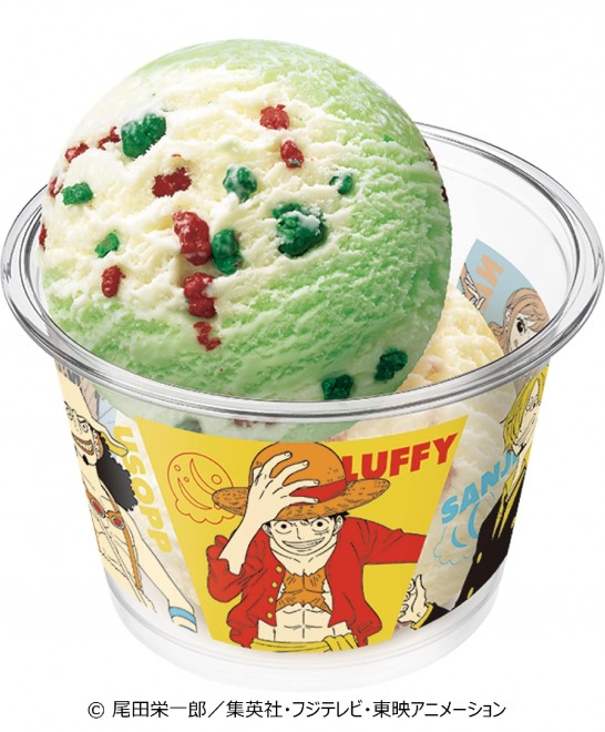 ONE PIECE and Baskin-Robbins join forces for the first time with exclusive ice cream flavors and character-themed sundaes