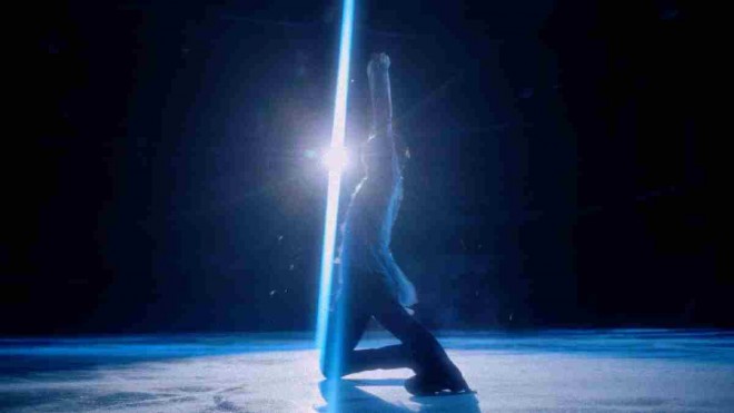 Yuzuru Hanyu skating scene from the music video