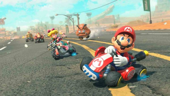 The newly announced "Mario Kart World" for Nintendo Switch 2