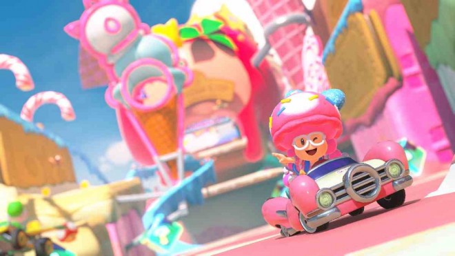 The newly announced "Mario Kart World" for Nintendo Switch 2