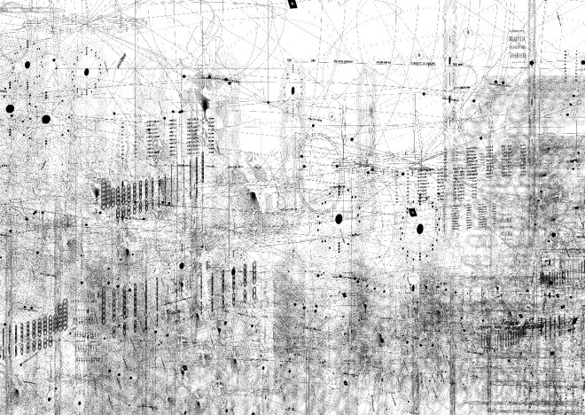 Preview pages from the official artbook of Shirow Masamune’s first exhibition, featuring iconic works like Appleseed and Ghost in the Shell