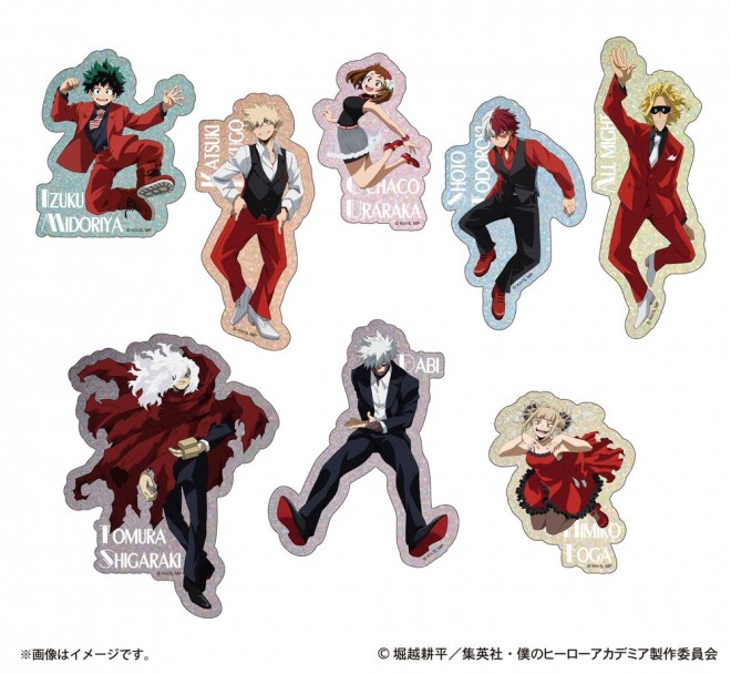 Exclusive goods for My Hero Academia's “Hero × Villain Festival” revealed—featuring newly drawn illustrations of eight major characters
