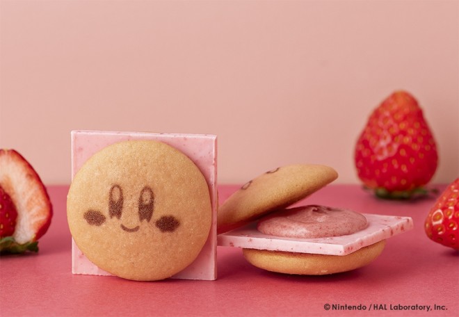 Second collaboration between Kirby Café and Captain Sweets Burger introduces “Kirby’s Strawberry Burger”.