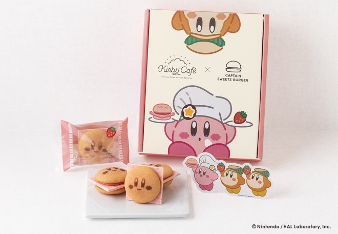 Second collaboration between Kirby Café and Captain Sweets Burger introduces “Kirby’s Strawberry Burger”.