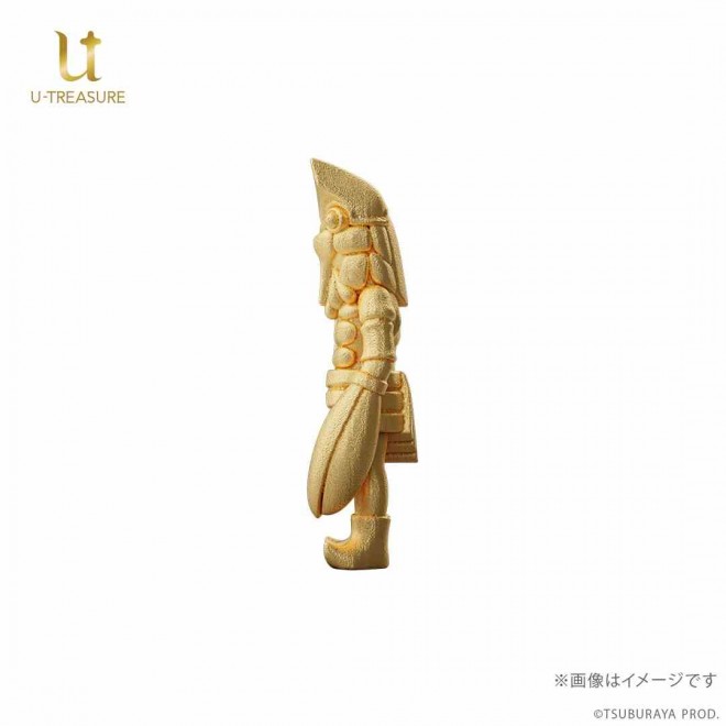 Solid gold mini figure of Baltan from the Ultraman series