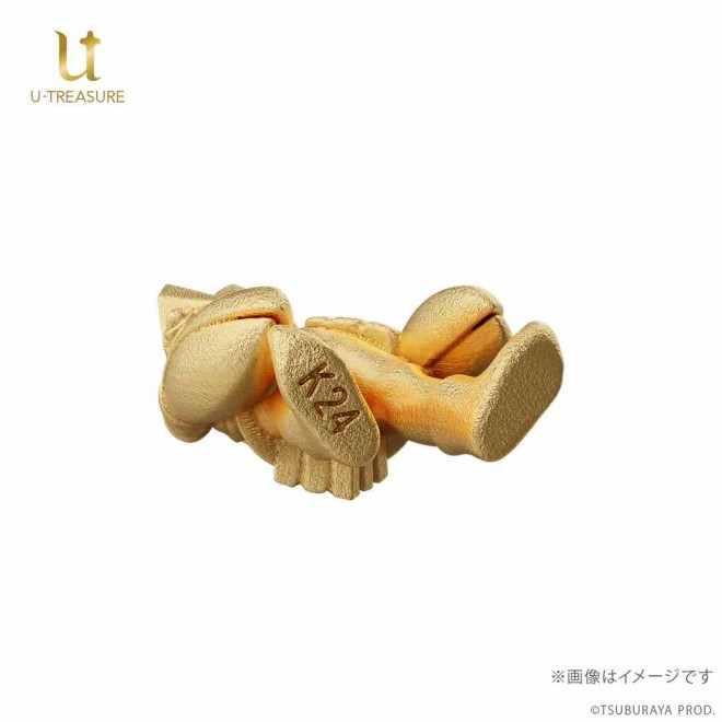 Solid gold mini figure of Baltan from the Ultraman series