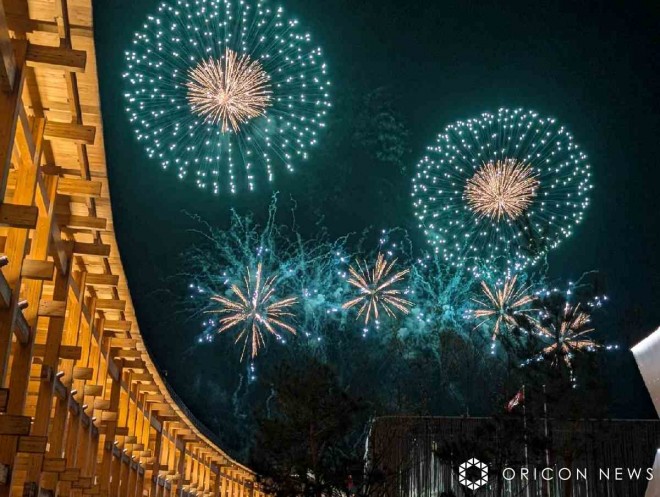 Scenes from the opening day of Expo 2025 Osaka-Kansai, held at Yumeshima in Osaka