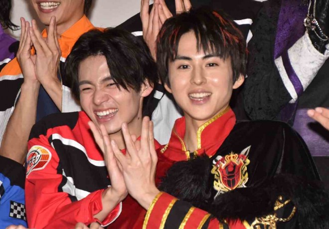 Haruhi Iuchi and Taisei Sakai reunite at the stage greeting for Boonboomger vs King-Ohger