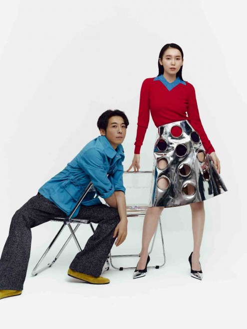 Issei Takahashi and Marie Iitoyo, stars of Rohan at the Louvre: The Confessional, featured in MEN’S NON-NO.