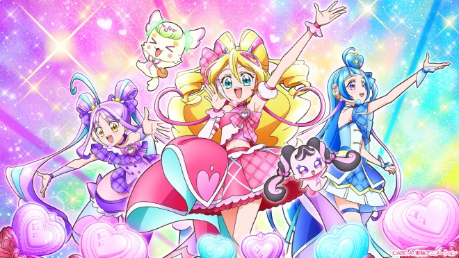 Scene from Kimi to Idol Pretty Cure♪, the 22nd series in the Pretty Cure franchise
