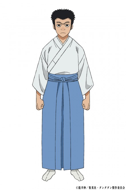 Manjirō, a shrine priest with a secret and a dream of becoming a “BooTuber,” appears in Dandadan Season 2.