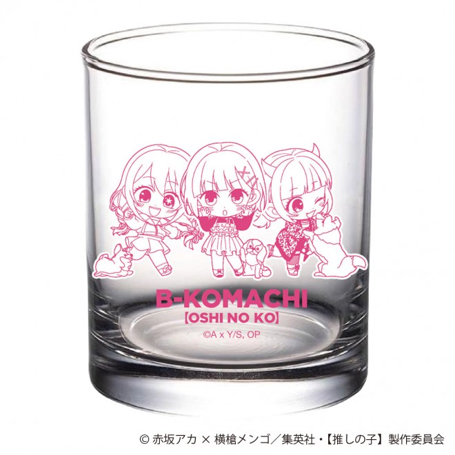 Exclusive key visual for the Oshi no Ko pop-up store in Japan featuring Aqua, Ruby, Kana, and MEMcho in themed outfits.