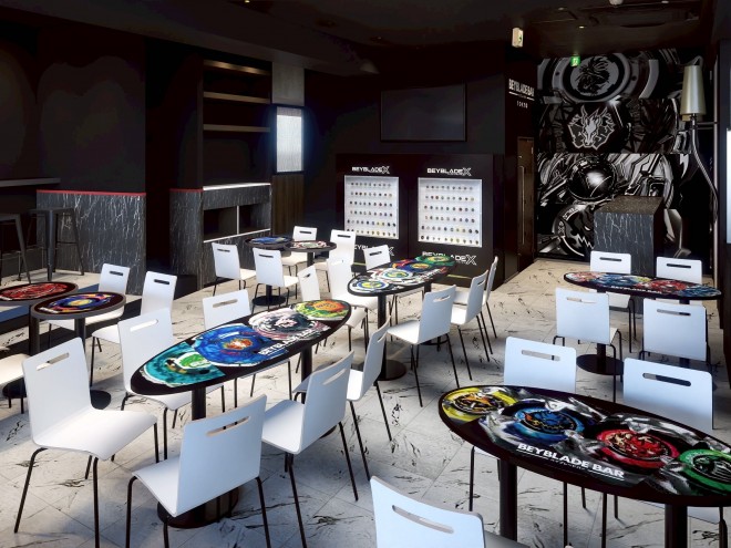 Themed food and drinks at BEYBLADE BAR TOKYO, a concept bar opening August 9 in Shimokitazawa.