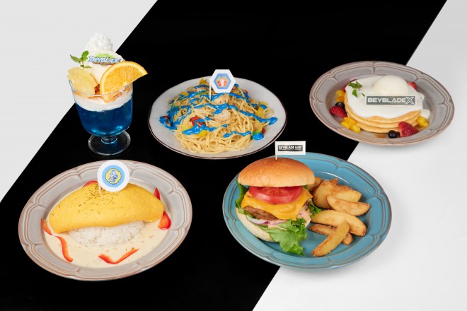 Themed food and drinks at BEYBLADE BAR TOKYO, a concept bar opening August 9 in Shimokitazawa.