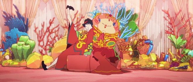 ChaO director Yasuhiro Aoki celebrates the Jury Prize win at Annecy 2025 with the creative team