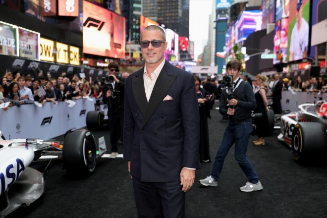 Yuki Tsunoda attends the F1 movie world premiere in Times Square, New York, alongside Brad Pitt and Lewis Hamilton. Photo taken in New York, USA.