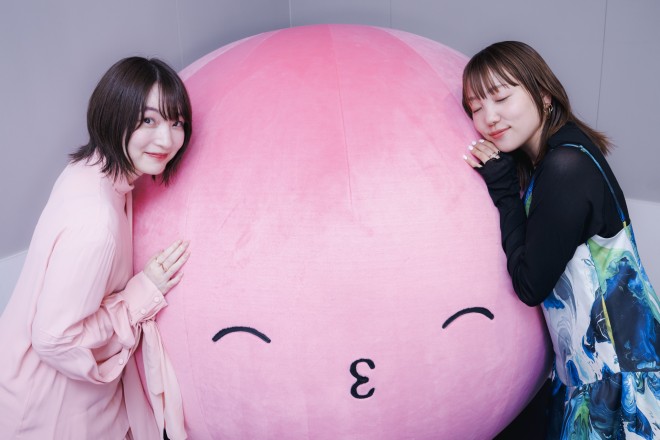 Reina Ueda and Konomi Kohara speak on their roles in Takopi's Original Sin. Interview visual features the two voice actresses (left to right)