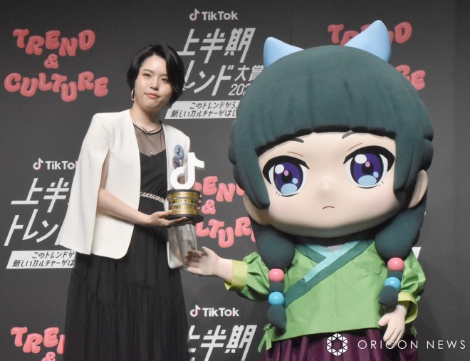 Scene from the TikTok First-Half Trend Awards 2025 held at Spiral Hall, Tokyo, where The Apothecary Diaries won the Grand Prize.