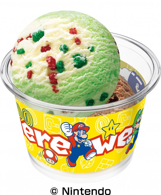 Baskin-Robbins Japan teams up with Super Mario for an exclusive summer campaign featuring themed sundaes, colorful cakes, and collectible goodies.