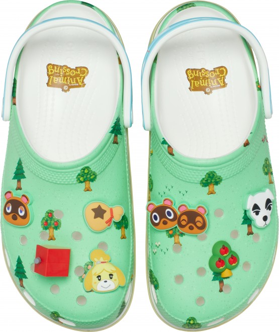 Crocs x Animal Crossing collaboration clogs and charms