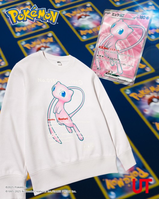 UNIQLO UT Pokémon TCG and Poképoke collaboration items including T-shirts and sweatshirts.