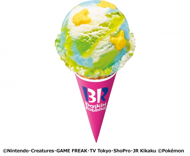Pokémon-themed ice cream lineup for the 31 Poke-Natsu! Campaign at Baskin-Robbins Japan.