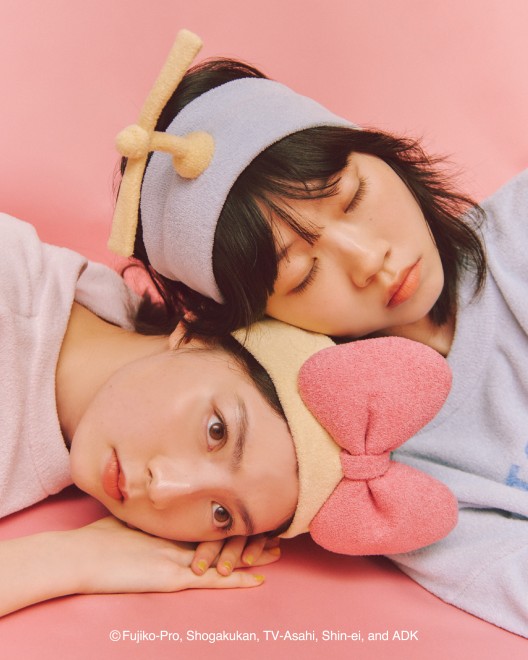 Doraemon-themed loungewear and accessories from Gelato Pique, including Take-copter headband