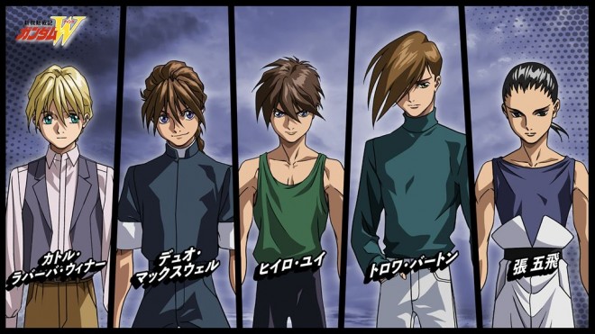 Character setting art Gundam Wing