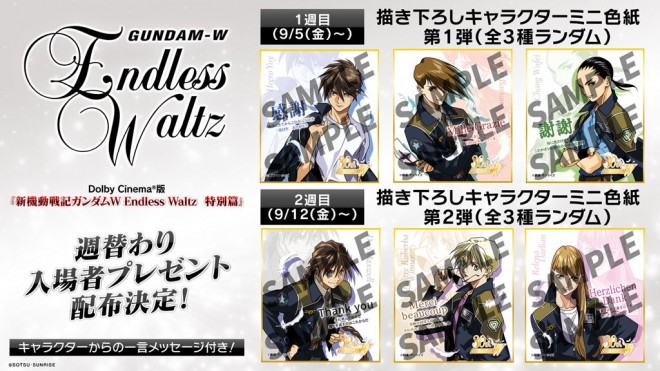 Character setting art Gundam Wing