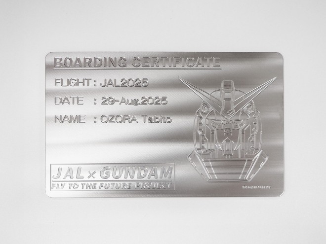 JAL Gundam JET charter tour details with special events and exclusive items