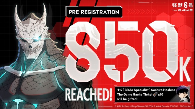 Kaiju No. 8 THE GAME surpasses 850,000 pre-registrations