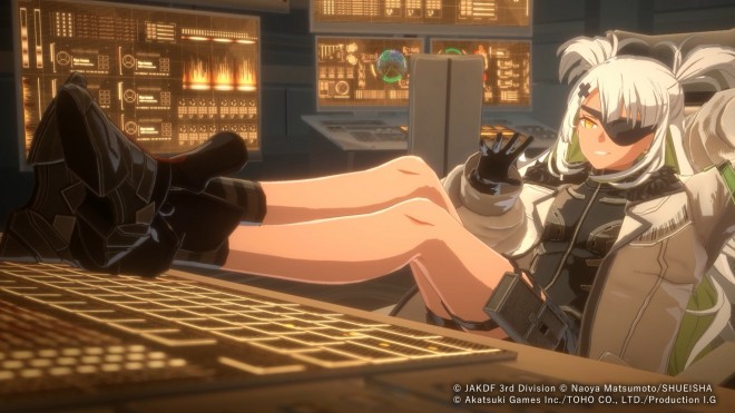 Suited, weapons developer in CLOZER from Kaiju No. 8 THE GAME