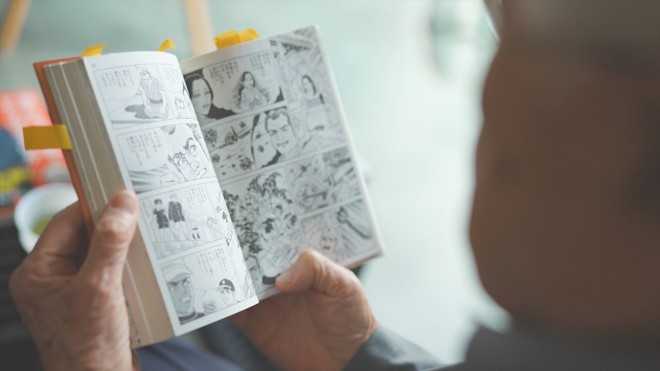 Scene from the documentary film Barefoot Gen Is Still Angry, scheduled for theatrical release in Japan