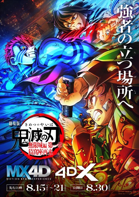Demon Slayer – Infinity Castle Arc: Part 1 – Akaza Returns has been confirmed for MX4D and 4DX screenings at 74 theaters nationwide.