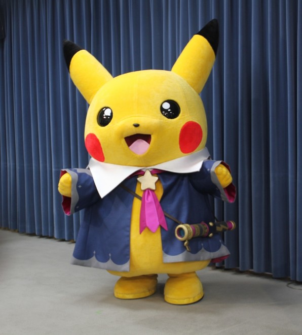 The "Hoshizora Pikachu" Appears at the "Pokémon Observatory" Press Conference