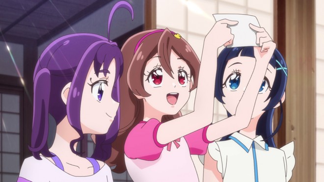 Scene from You and Idol Pretty Cure