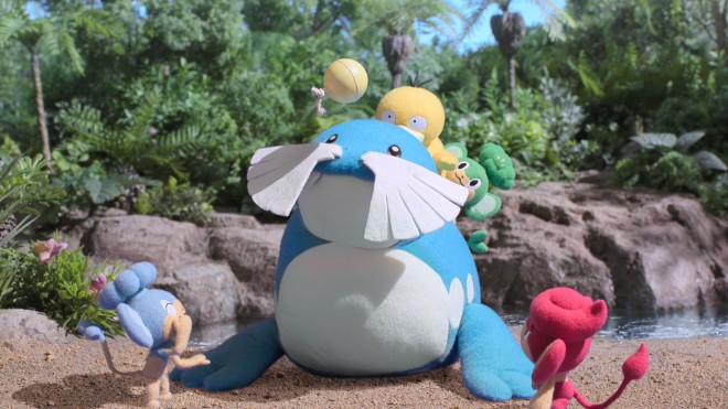 New scene cut from Pokémon Concierge featuring various Pokémon including Metagross and Arcanine.