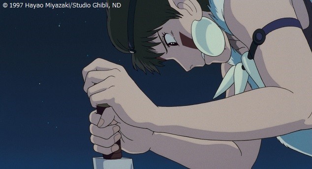 Iconic scene from Princess Mononoke, airing August 29 on Nippon TV's Friday Road Show