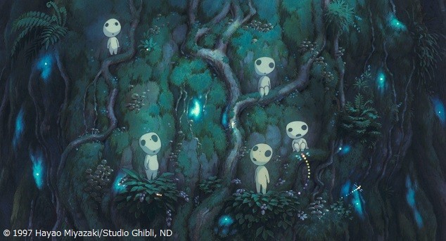 Iconic scene from Princess Mononoke, airing August 29 on Nippon TV's Friday Road Show