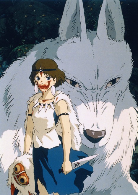 Iconic scene from Princess Mononoke, airing August 29 on Nippon TV's Friday Road Show