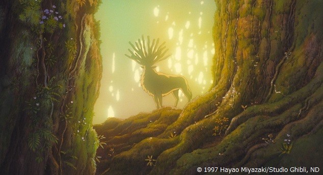 Iconic scene from Princess Mononoke, airing August 29 on Nippon TV's Friday Road Show